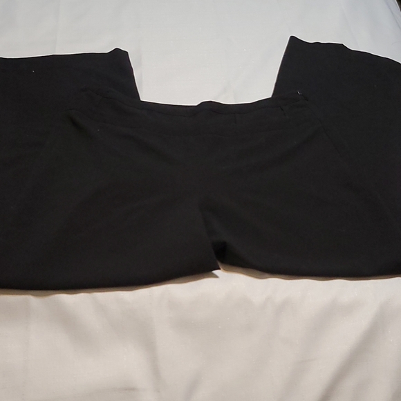Larry Levine stretch black straight leg dress pants size 14 - Picture 1 of 8